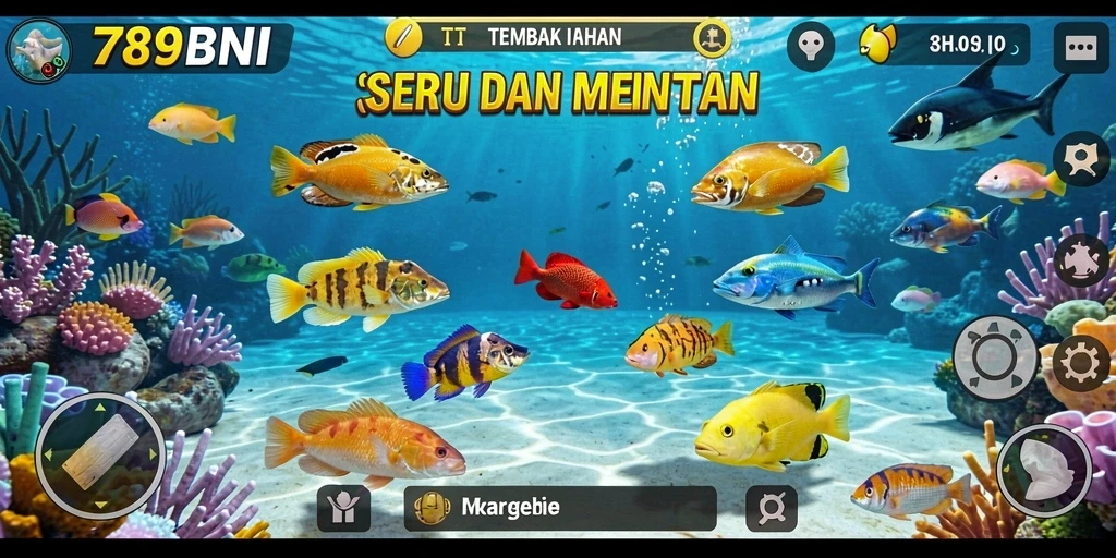 Screenshot gameplay 789BNI menampilkan suasana Tembak Ikan yang seru.