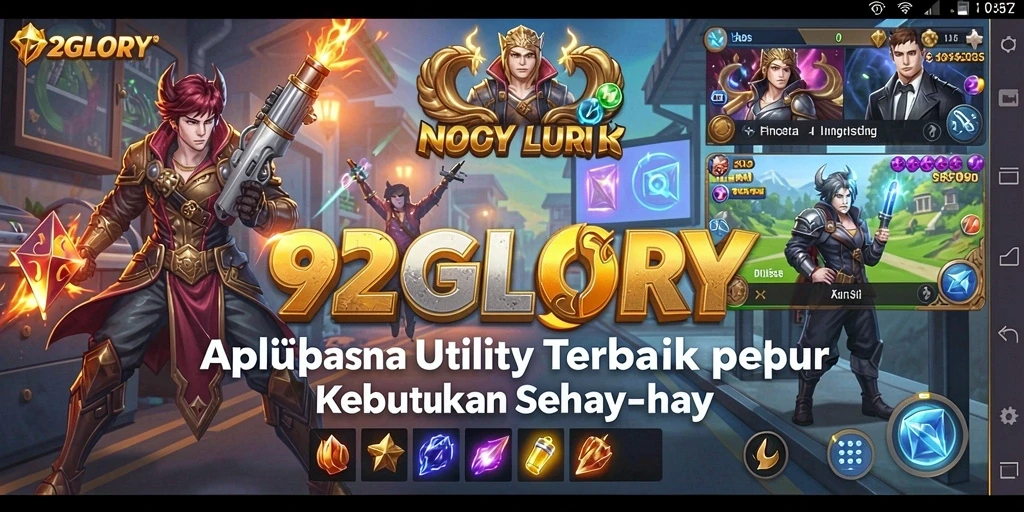 Tampilan antarmuka utama 92GLORY yang memudahkan pengguna.