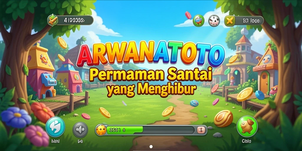 Tampilan permainan ARWANATOTO yang penuh warna dan menyenangkan.