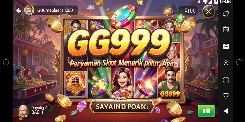 Screenshot gameplay GG999 menampilkan momen seru mesin Slot.