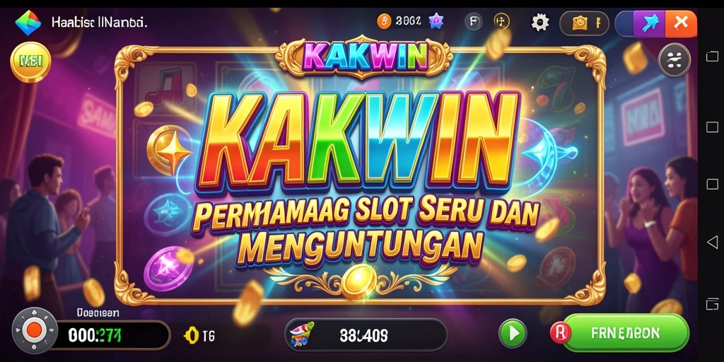 Screenshot utama KAKWIN menunjukkan gameplay slot yang seru.