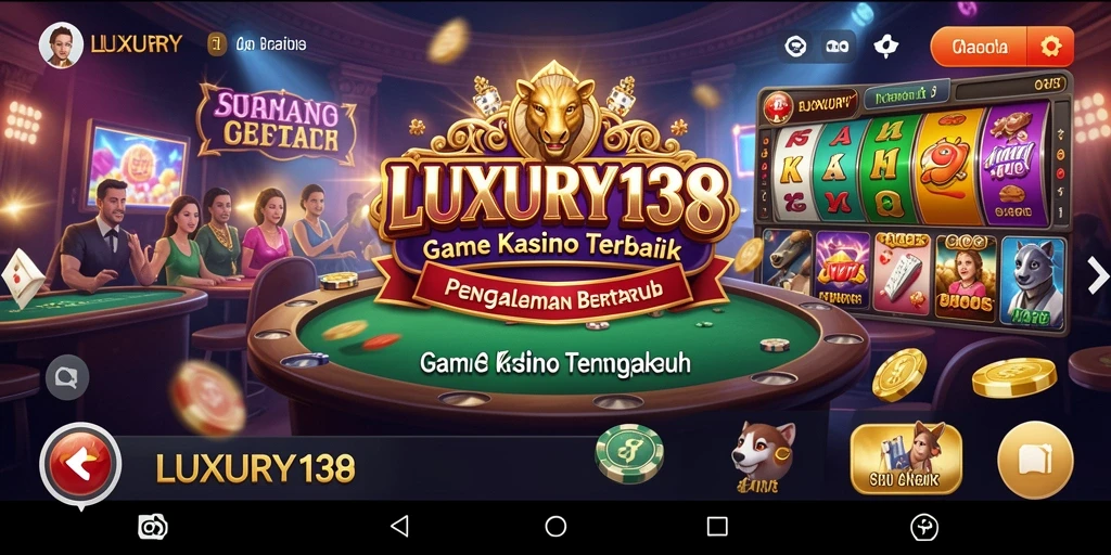 Tampilan gameplay Kasino yang mendebarkan dan interaktif dalam LUXURY138.