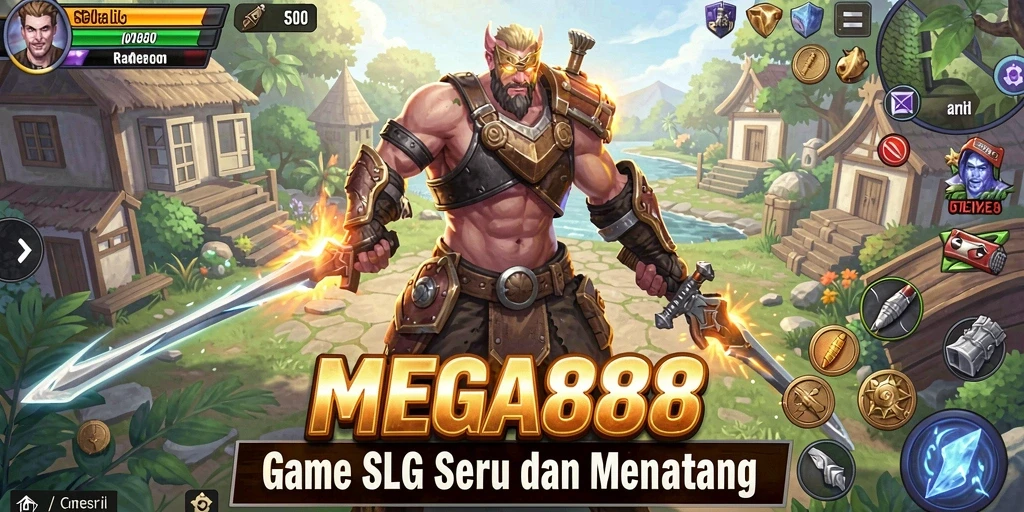 Tampilan gameplay MEGA888 yang menampilkan aksi strategis yang seru.