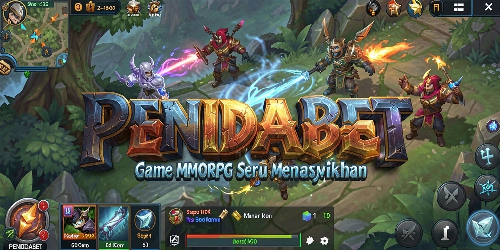 Screenshot gameplay PENIDABET dengan aksi mendebarkan dalam dunia MMORPG.