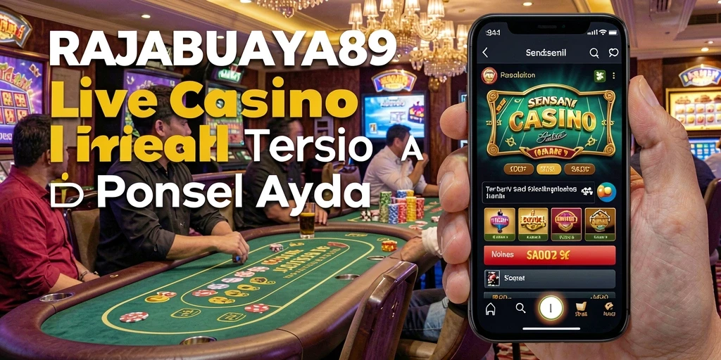 Screenshot gameplay Live Casino RAJABUAYA89 dengan dealer dan pemain yang berinteraksi.