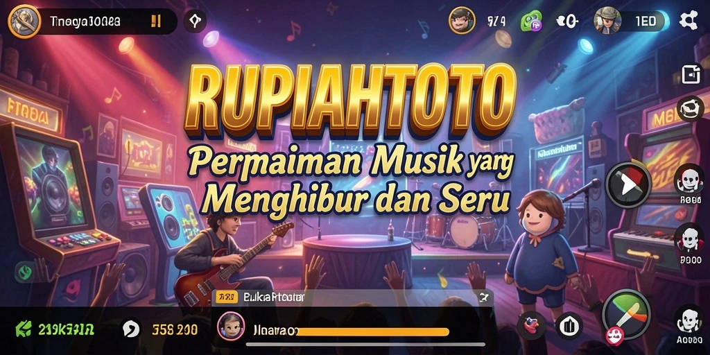 Screenshot gameplay RUPIAHTOTO yang menampilkan aksi musik seru.