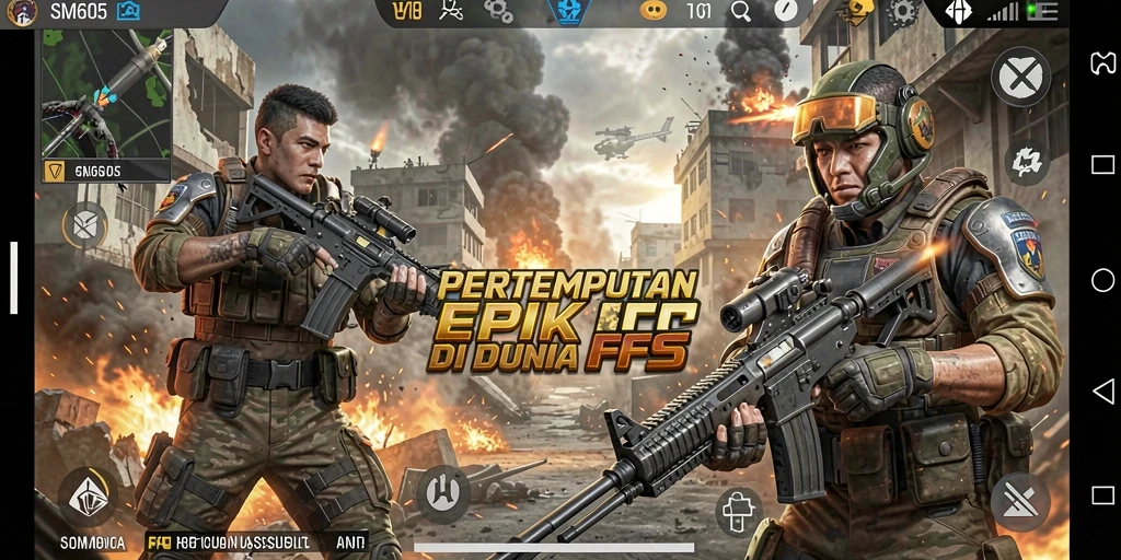 Screenshot menarik dari gameplay seru di SM605.