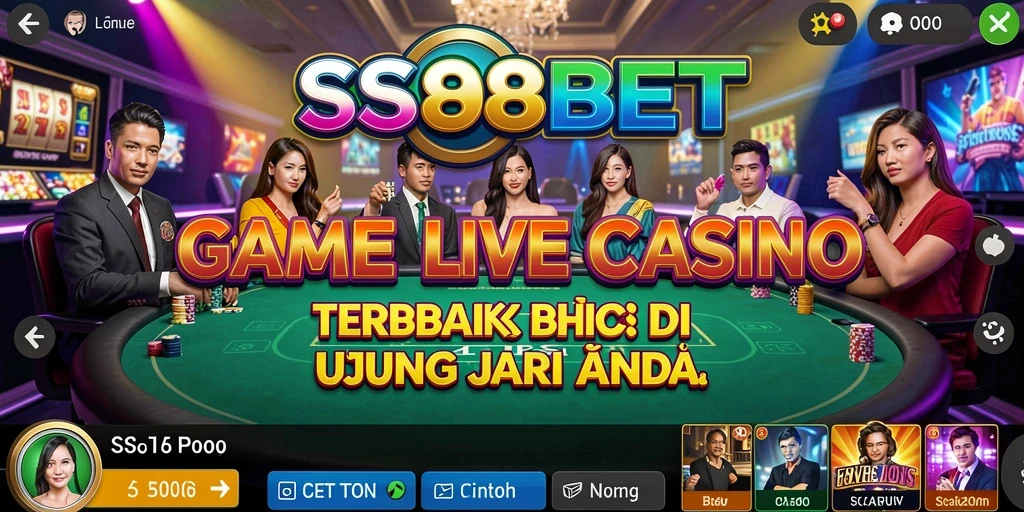 Tampilan gameplay Live Casino SS88BET yang menarik dan interaktif.