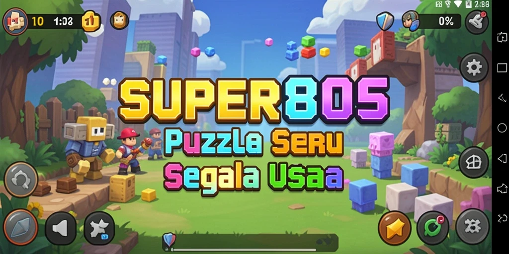 Tampilan gameplay puzzle yang menarik dan menantang di SUPER805.