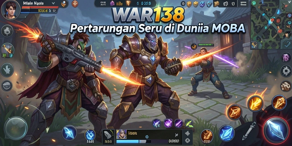 Tangkapan layar gameplay WAR138 menampilkan strategi tim yang menegangkan.